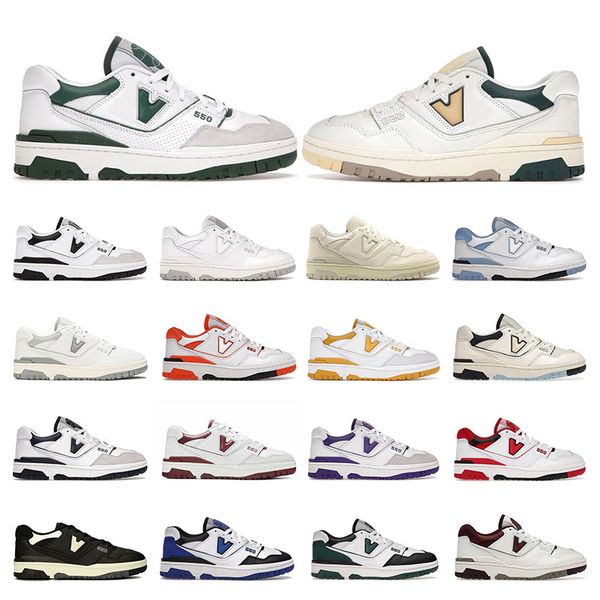 

new 550 men sports running shoes flat white natural green sea salt black unc rich paul shadow varsity gold 550s mens women trainers sneakers