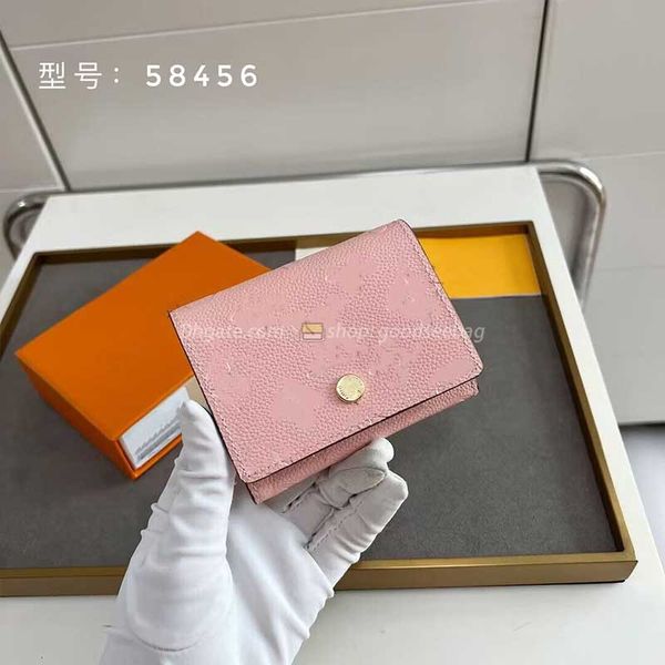 

leather small wallet coin clip clutch bag trendy luxury small bag ladies purse