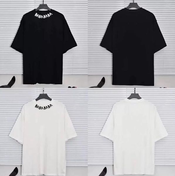 

Fashion Men' T-Shirts Women 2023 Designer T-shirts Tees Summer Tee Shirt With Letters in Neck cotton material Luxury Clothing Street Shorts Sleeves Asian Size -4XL, Black