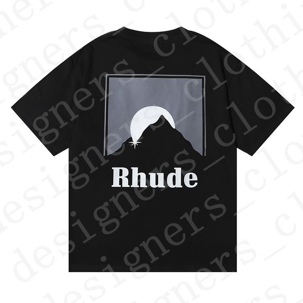 

2023 new2023 rhudes summer mens t shirt designer luxury tshirt street skateboard ins spring t shirts men women casual t-shirt shirt clothing, White;black