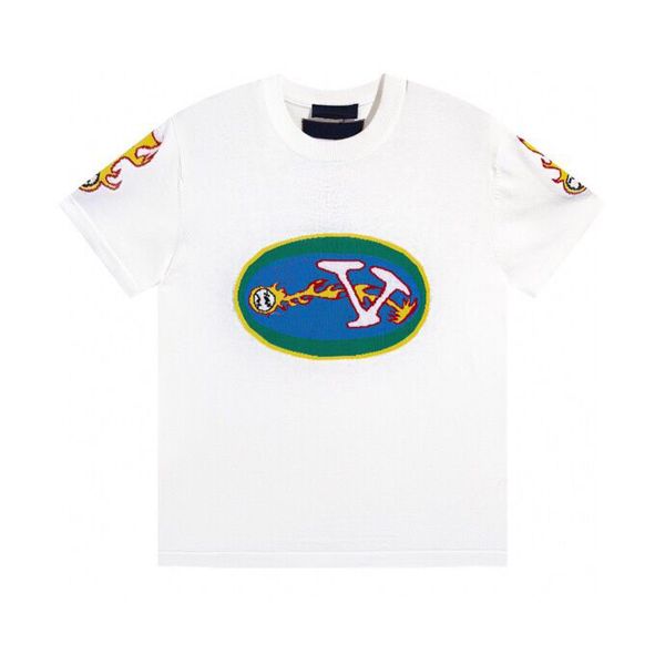 

men's plus tees & polos street trend short sleeve men's t shirt high street shirt t shirt round neck letter print student sweatshi, Black;brown