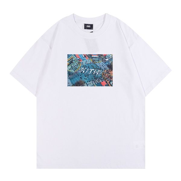 

kith summer designer t shirts men t shirt mens short sleeved design brand fashion casual tees us size s-xxl 15 vjim, White;black