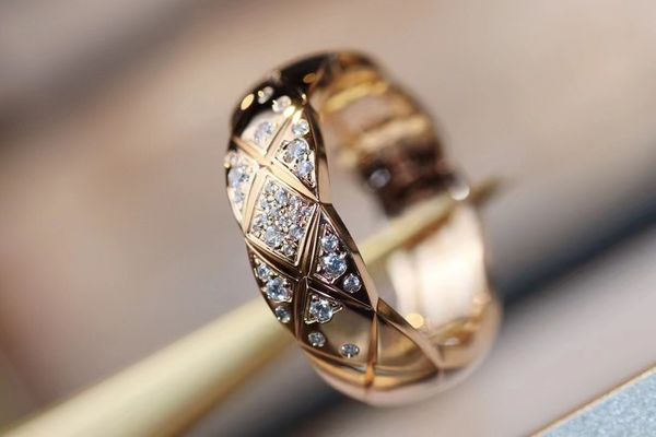 

fashion band rings s925 pure silver paris design ring with diamond and rhombus shape decorate crush charm women wedding jewelry gift