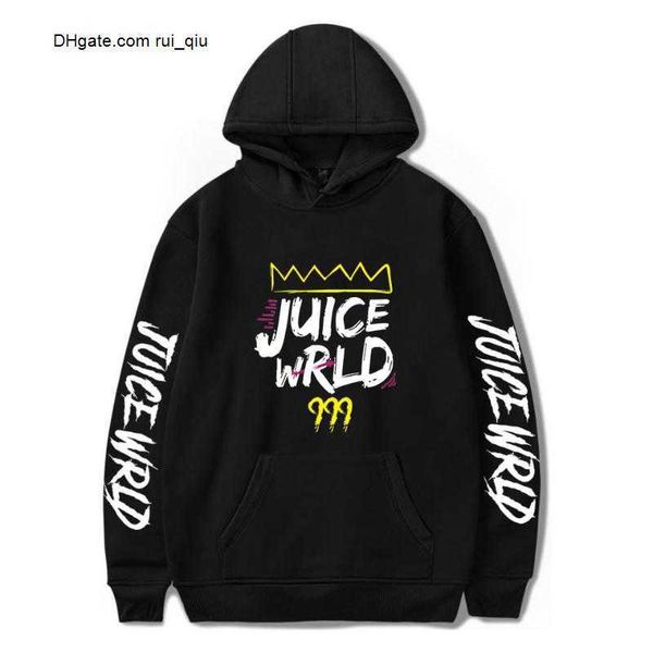 

hoodies mens rapper juice wrld hip print hooded sweatshirt women/men clothes hoodies sweatshirt plus size 4xl, Black