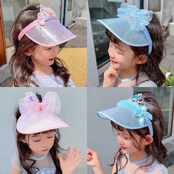 

caps hats kids sun visor cap headwear lace bows summer beach girl empty sun hat wide brim hat outdoor sport girls baseball cap bonnet p23032, Yellow