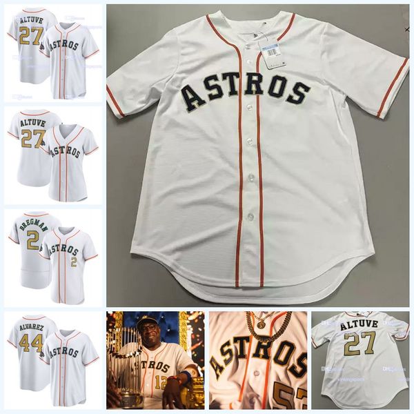 

2023 gold collection jose altuve jersey yordan alvarez jeremy pena kyle tucker alex bregman navy city connect jose abreu lance mccullers jr., Blue;black