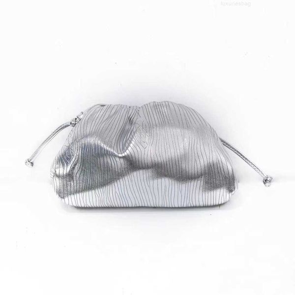 

botega venates jodie mini teen intrecciato pouch colorful water wave pattern cloud one shoulder messenger women's wrinkled dumpling pu