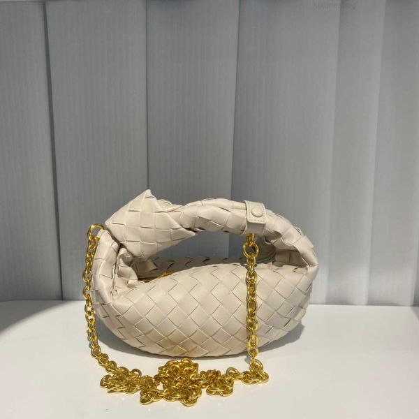 

botega venates jodie mini teen intrecciato pouch genuine leather fashion handwoven handheld women's one shoulder crossbody chain bag wo
