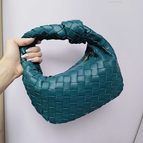 

botega venates jodie mini teen intrecciato pouch woven cloud one shoulder underarm horn knotted hand carrying women's bag lhew