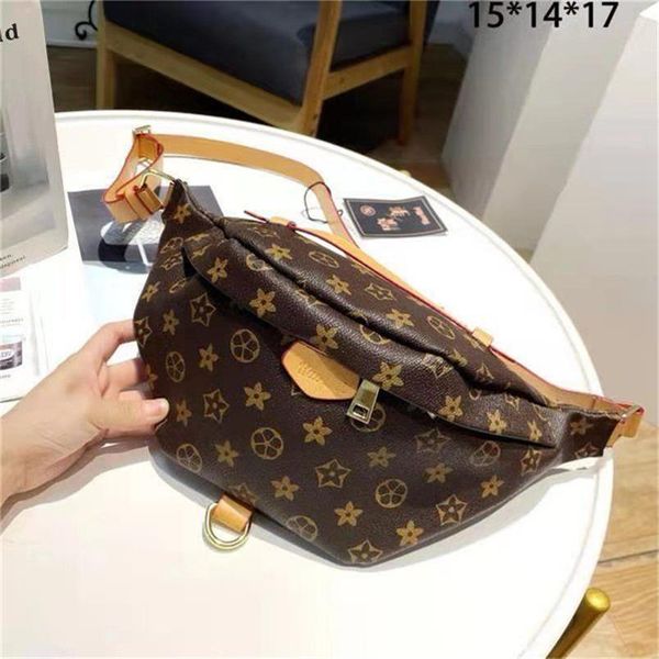 

stlye famous designers bumbag cross body fashion shoulder bags brown waist bag luxury temperament fanny pack bum chest package m43644