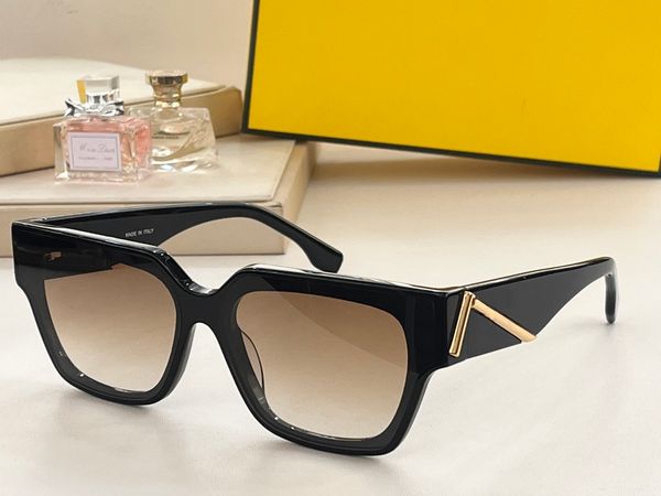 

F Letter Sunglasses fund For Men and Women Summer 054V1 Designers Style Anti-Ultraviolet Retro Eyewear Full Frame Random Box