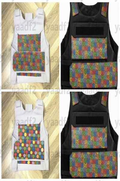 

outdoor tactical vests vintage letters printed body armor for women men cycling riding hip hop leather vest simulated war game clo1981211, Black;green