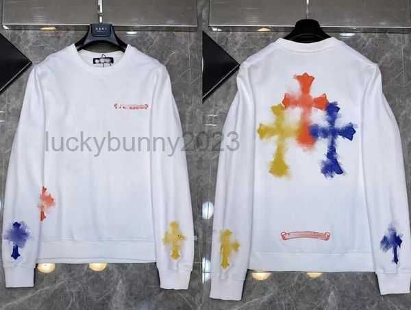 

men's hoodies chrome winter heart sweatshirts ch long sleeve designer loose coat hooded hoody mens chromees 11by6d, Black;brown