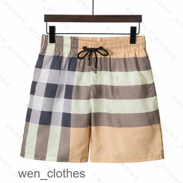 

burbrery plaid 2023 mens summer fashion beach pants designers board swim short gym mesh sportswear quick drying swimwear printing man s 3qws, White;black