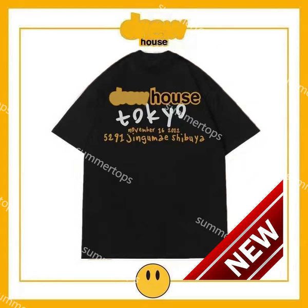 

drews designer mens bieber shirts short sleeve oversized t-shirt for women cotton classic tees couple lovers clothing t3002750, White;black