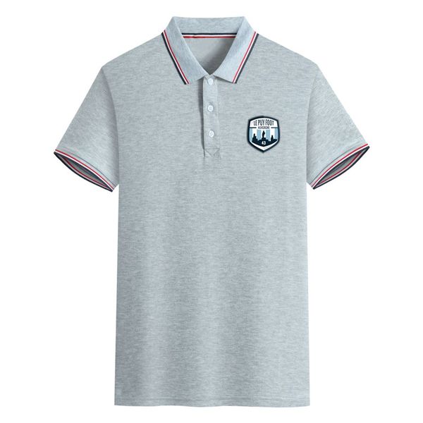 

le puy foot 43 auvergne mens polos sports soccer polo shirts men short sleeve football training poloshirts summer fashion casual business a, White;black