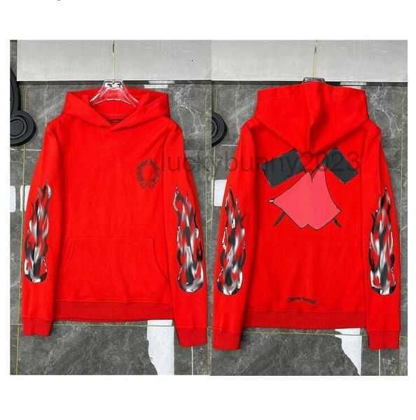 

men's pullovers chrome winter heart sweatshirtsch long sleeve loose coat hooded hoody hip hop chromees hearts baseball sweatshirt 4mcul, Black