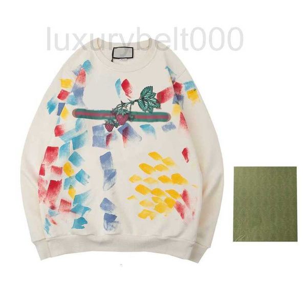 

men's plus size hoodies & sweatshirts designer hoodie crew neck loose sweater women's high street jacquard pullover sweatshirt 72n, Black;brown