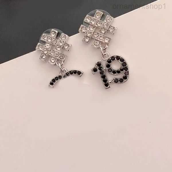 

18k gold plated designers earrings designer c-letter ear stud women crystal geometric earring for wedding party jewerlry accessories 832oz, Golden;silver