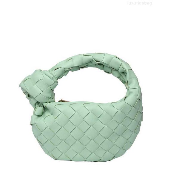 

botega venates jodie mini teen intrecciato pouch fashion versatile handbag women's high texture woven small design pure color simple wr