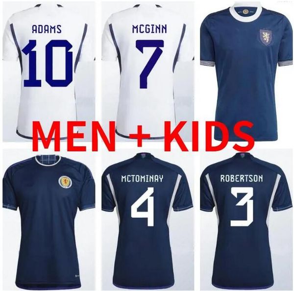 

new 2022 scotland soccer jerseys tierney dykes adams mctominay football shirt christie mcgregor mcginn mckenna fraser uniform home away men, Black;yellow