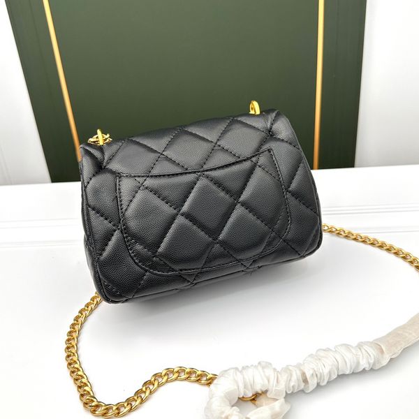 

2023 classic ladies chain flap shoulder tote bag purse cf caviar ladies crossbody luxury designer bag travel suitcase