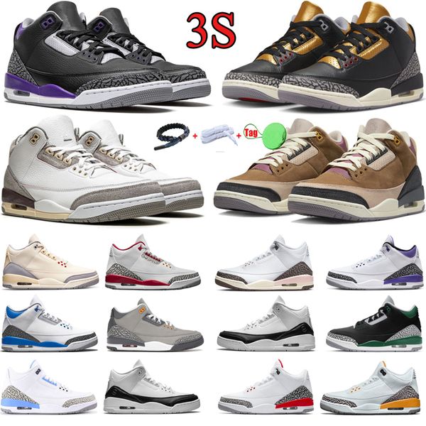 

jumpman mens 3 basketball shoes 3s women sneakers white reimagined fire red cardinal dark iris pine green unc rust pink fashion zapato sport