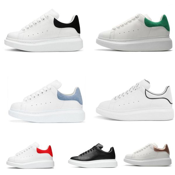 

designer woman shoe leather lace up men fashion platform oversized sneakers white black mens womens luxury velvet suede luxury brand train i