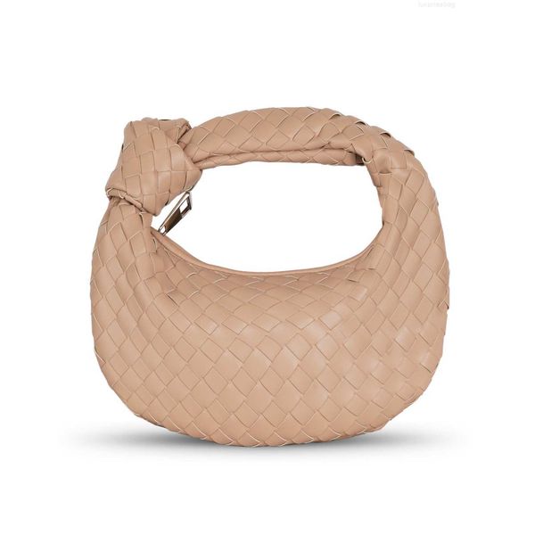

botega venates jodie mini teen intrecciato pouch knotted jodie woven oxhorn dumplings cloud bun women's handbag 0357