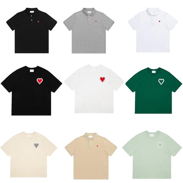 

mens designer amies t shirt womens korea fashion tees luxury brand short sleeves summer lovers crew neck clothes clothing s-xl, White;black