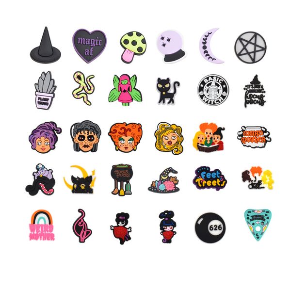 

anime charms wholesale childhood memories witch dark tarrot funny gift cartoon charms shoe accessories pvc decoration buckle soft rubber clo, Blue