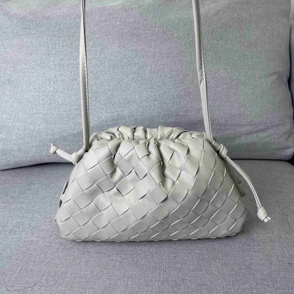 

botega venates jodie mini teen intrecciato pouch style pleated wind woven cloud leather single shoulder messenger hand bag magnetic button d