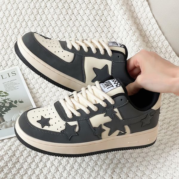 

dress shoes designers board shoes men star flats women sneakers zapatillas mujer lace up comfort running shoes for girls light man shoes 230, Black