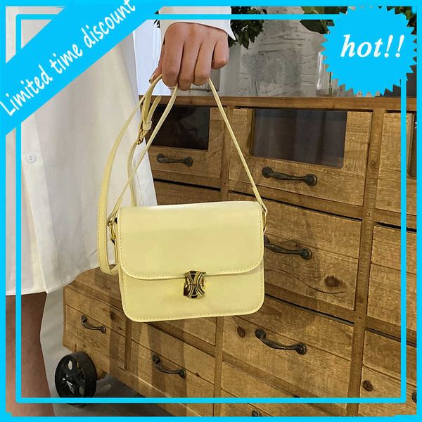 

fashion luxury designer bag tofu small square 2023 new triumphal arch box shoulder fashion msenger live broadcast women's party clutch