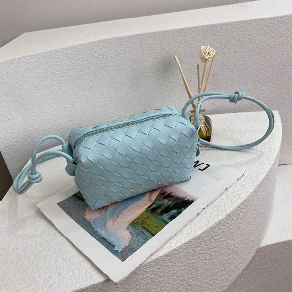 

botega venates jodie mini teen intrecciato pouch summer fashionable foreign style woven leather small square street simple one shoulder mess