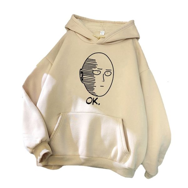 

men's hoodies sweatshirts one punch anime hoodie men autumn fleece tracksuit male streetwear clothes fashion mens pullover warm sweatsh, Black