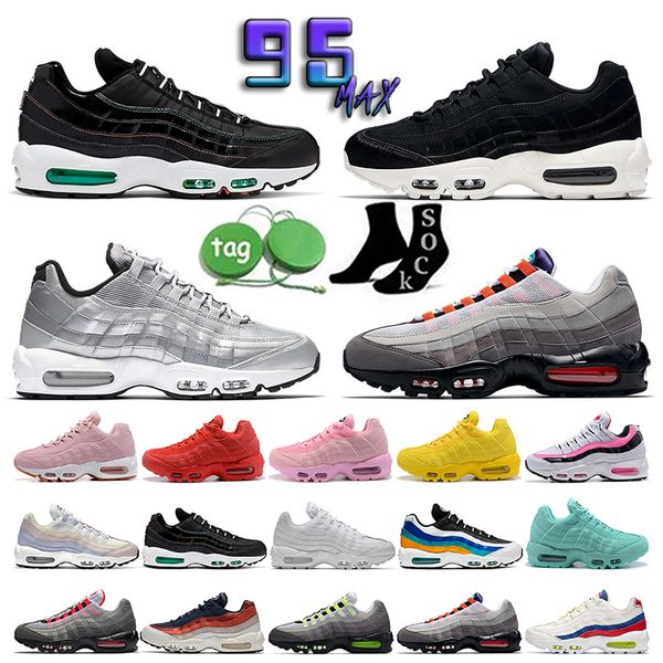 

2023 95 dark army mens running shoes fashion 2022 women men 95s p blue iron wolf grey white multi khaki total orange greedy black sneakers