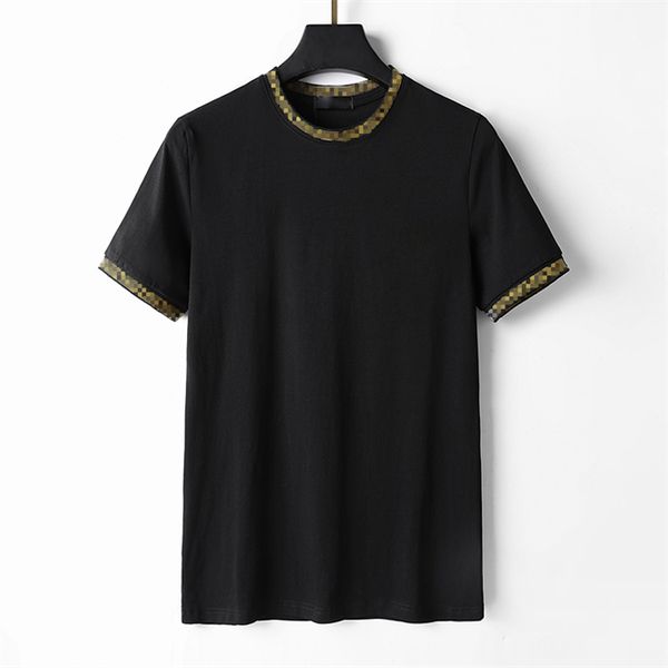 

men's t-shirt summer fashion men's designer t-shirt long sleeve luxury alphabet cotton t-shirt suit high-quality clothes #02, White;black