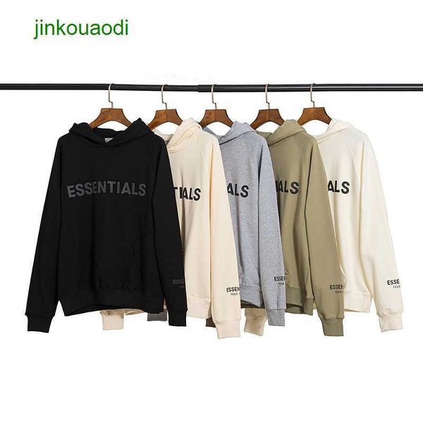 

autumn new men's casual fogg trendy essen embroidered hooded terry sweater, Black