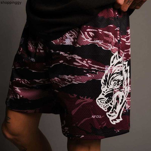 

shorts new gyms quick dry for running fitness sport male training camo pants man, White;black