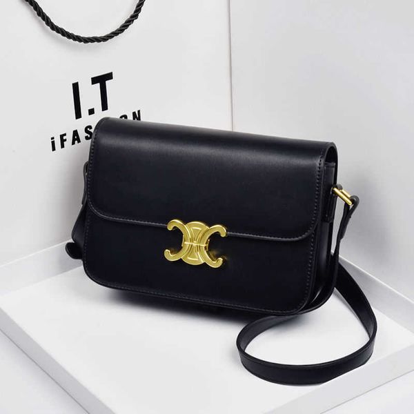

designer bag women's leather grade bag square one shoulder versatile