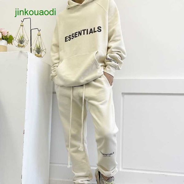 

fear god fogg double line essen high street loose youth bodyguard pants set, Black