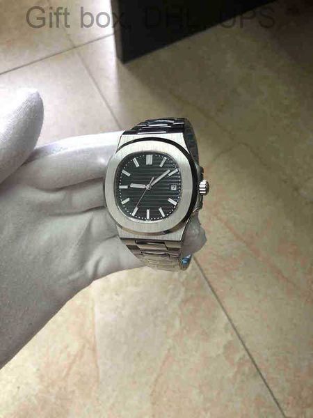 

de 5711 8mm cal324c montre superclone luxe mens automatic 3k watches waterproof date watch silver strap blue stainless mechanical orologio d, Slivery;brown