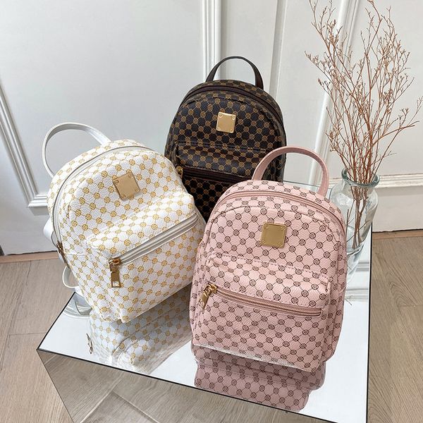 

korean fashion student schoolbag travelling bag classic flower backpack women bags foreign trade bag women's backpack
