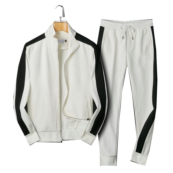 

2023 european and american street mens tracksuits new fashion brand men suit spring autumn mens twopiece sportswear casual style suits asian, Gray