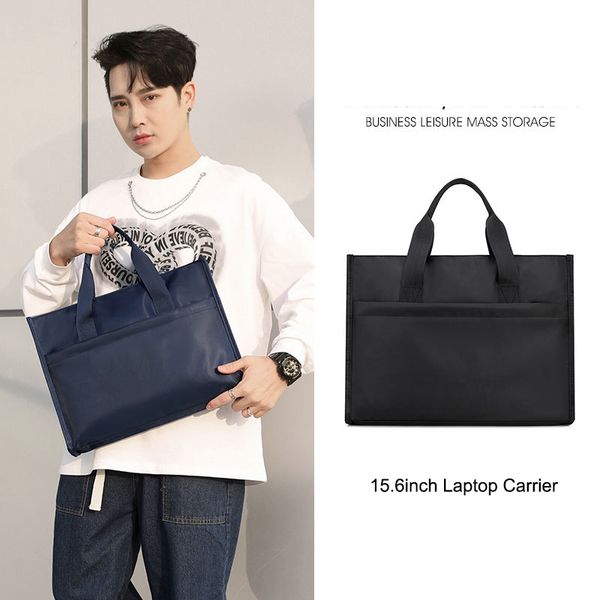 

briefcases oxford men's business office briefcase handbag male document bag a4 clutch 230323