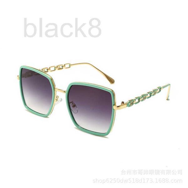 

sunglasses designer new metal box men's sunglasses women's advanced tiktok fashion 8lzn, White;black