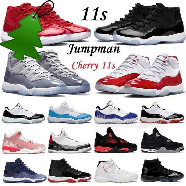 

11 jumpmans retro low basketball shoes men women 11s cherry cool grey midnight navy jubilee 25th anniversary concord bred 72-10 mens