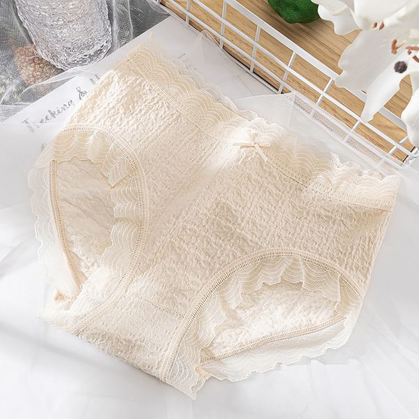 

women cotton underwear seamless panties panty female breathable solid color underpants girls' lingerie briefs-xxl seamless lace panties, Black;pink