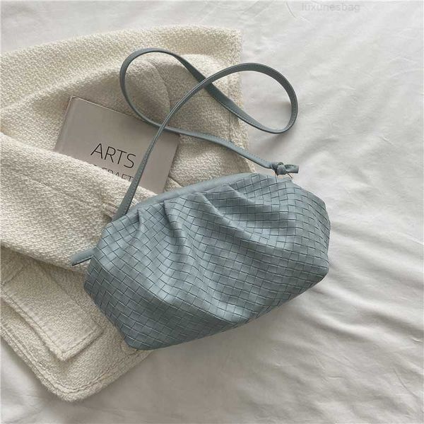 

botega venates jodie mini teen intrecciato pouch weaving cloud dumplings net red women's fashion single shoulder diagonal span wrinkled